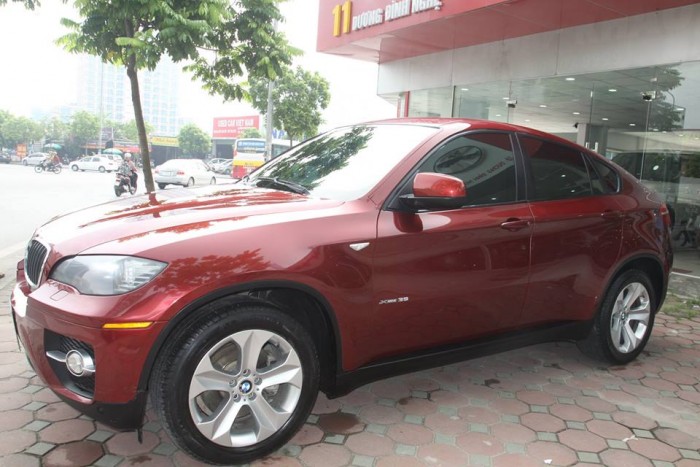 BMW X6 Model 2009. Màu đỏ nội thất kem đăng ký chính chủ cá nhân biển Hà Nội