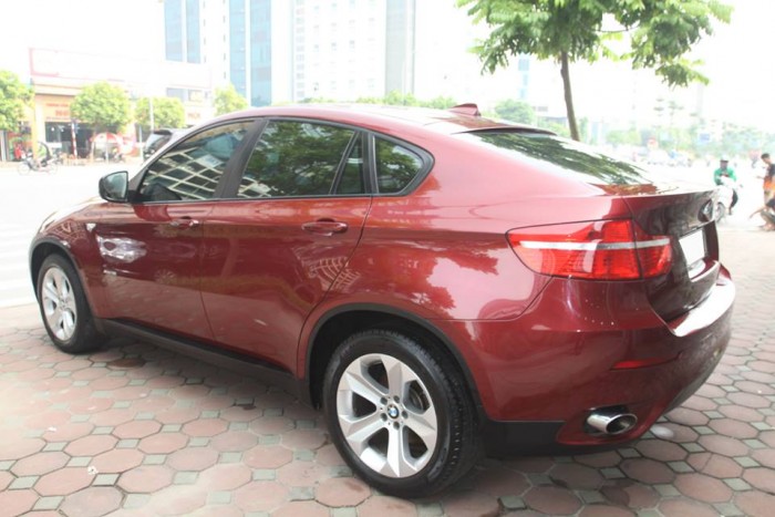 BMW X6 Model 2009. Màu đỏ nội thất kem đăng ký chính chủ cá nhân biển Hà Nội