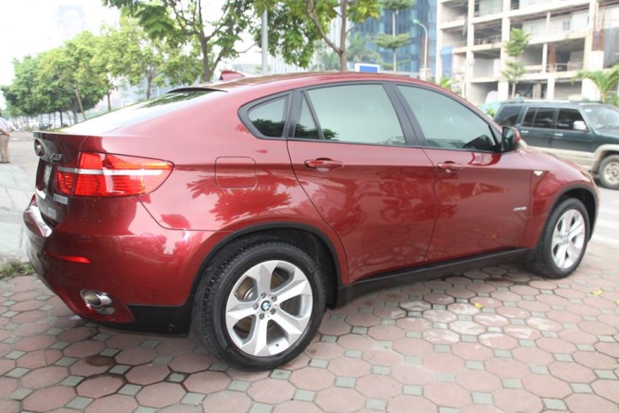 BMW X6 Model 2009. Màu đỏ nội thất kem đăng ký chính chủ cá nhân biển Hà Nội