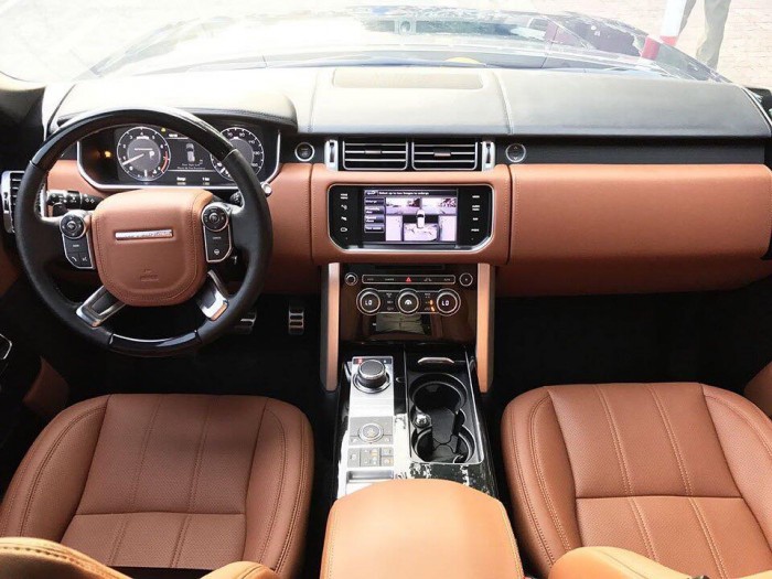 Bán xe Range Rover Autobiography 5.0 màu đen nội thất da bò 2014