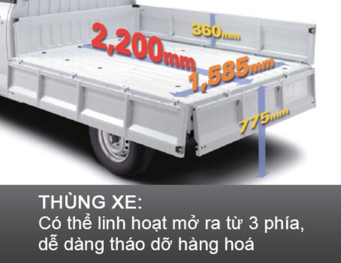 Super carry pro thùng lửng