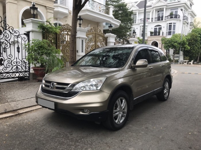 Bán xe Honda CRV 2011 bản 2.4 tự động màu vàng cát.