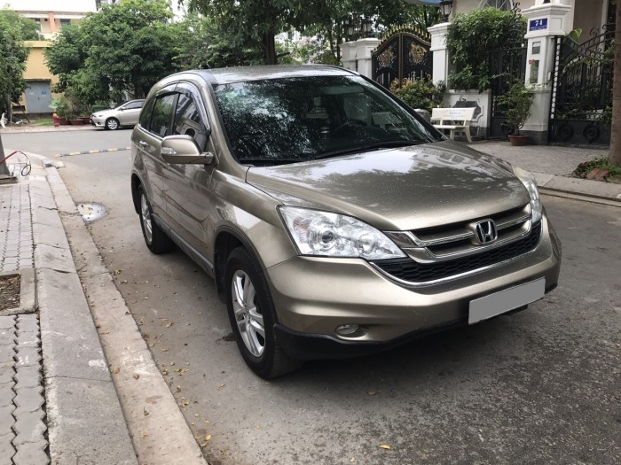 Bán xe Honda CRV 2011 bản 2.4 tự động màu vàng cát.