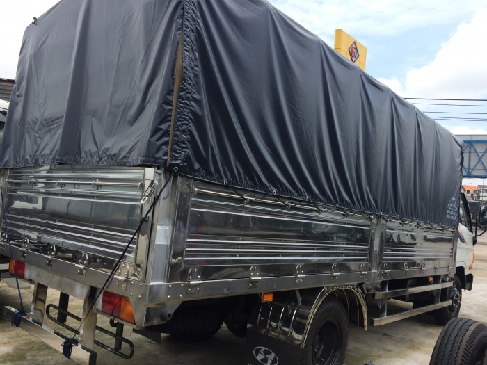 Xe tải hyundai hd99 thùng mui bạt inox mới