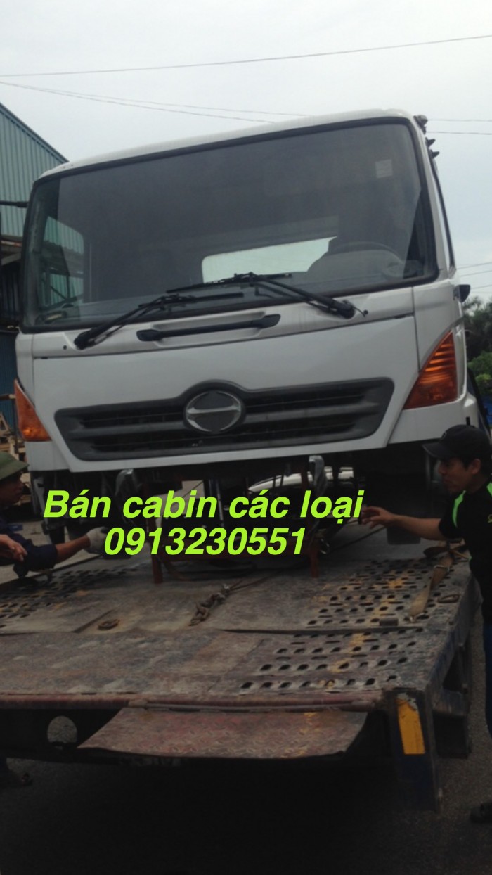 Bán cabin xe hino 500, 300 đủ loại kèm ba đờ xốc gối đỡ sau camc,