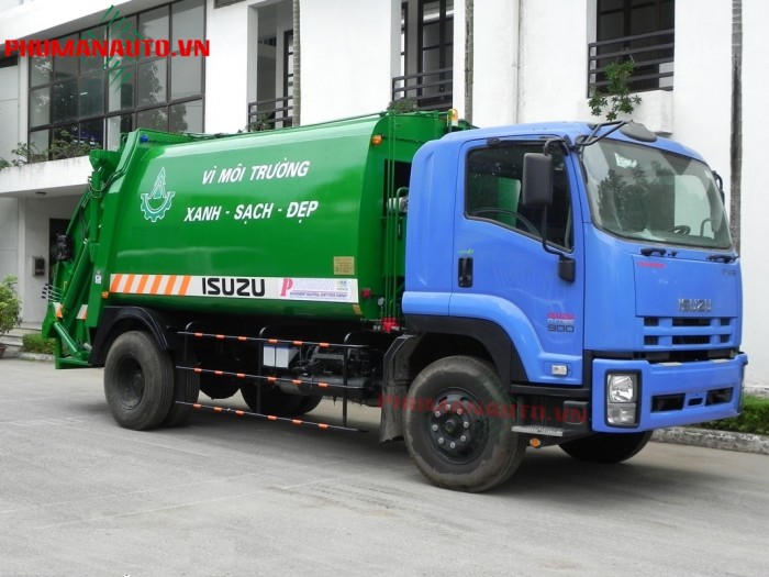 Xe Cuốn Ép Rác Isuzu FVR34L 14 khối - 14m3 - 8 tấn uy tín Sài Gòn