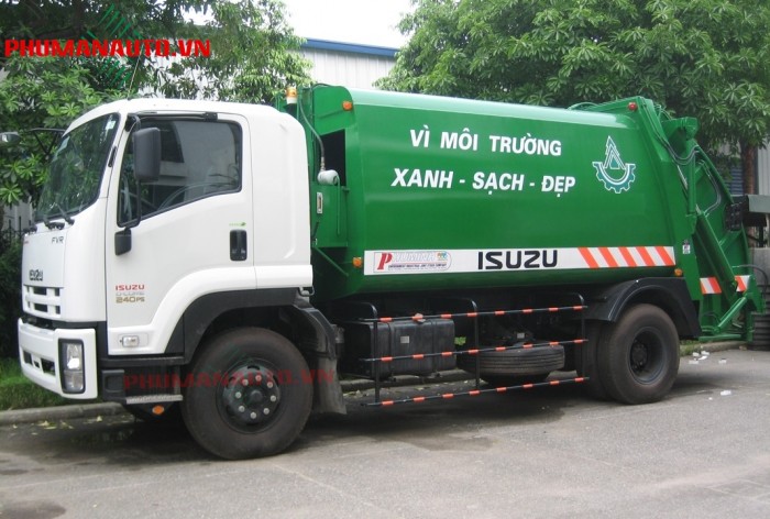 Xe Cuốn Ép Rác Isuzu FVR34L 14 khối - 14m3 - 8 tấn uy tín Sài Gòn