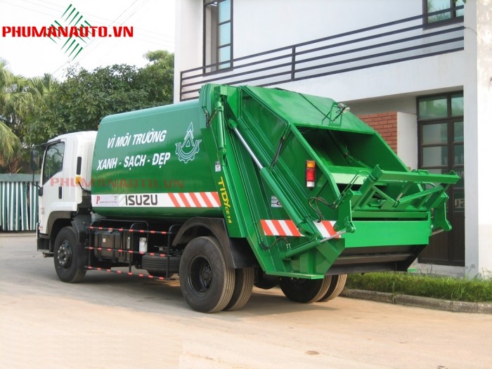 Xe Cuốn Ép Rác Isuzu FVR34L 14 khối - 14m3 - 8 tấn uy tín Sài Gòn