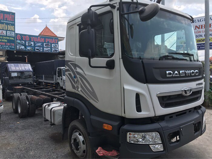Xe tải daewoo 3 chân rút tải trong 15,5t mui bạt