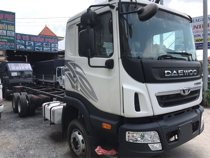 Xe tải daewoo 3 chân rút tải trong 15,5t mui bạt