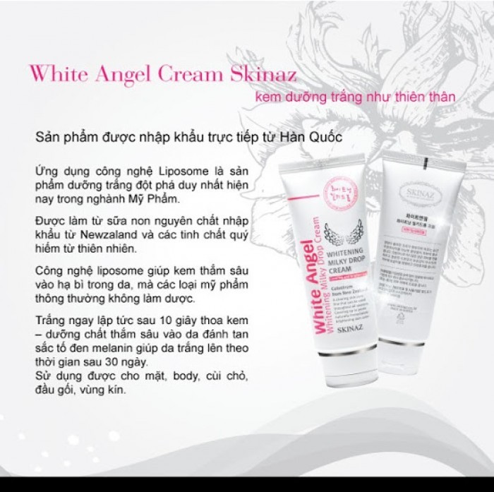 Kem Skinaz White Angel - Làm trắng hồng, dưỡng ẩm, mịn da