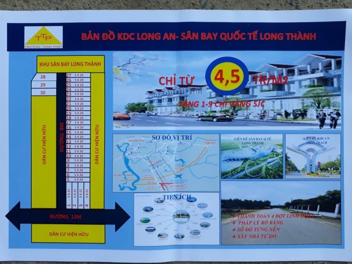Bán đất sân bay xã Long An- Long Thành – Đồng Nai