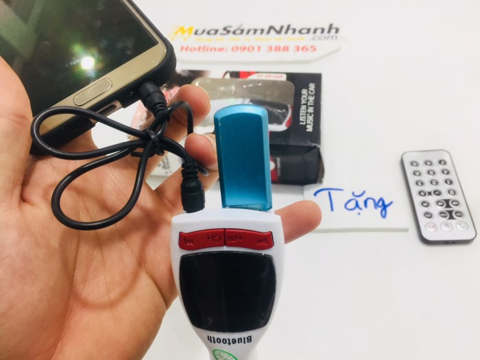 USB Bluetooth 5 in 1 Cho Ô tô Car Mp3 Player 1 + Tặng kèm Remote - MSN181280