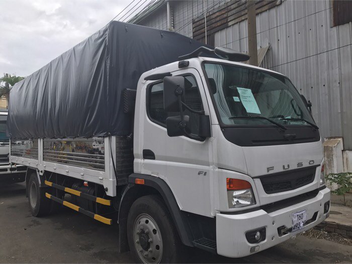Xe tải fuso 7,3 tấn thùng mui bạt