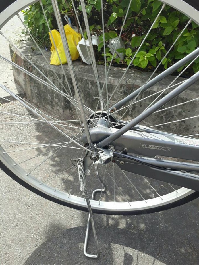 Xe đạp mini Nhật màu xám
