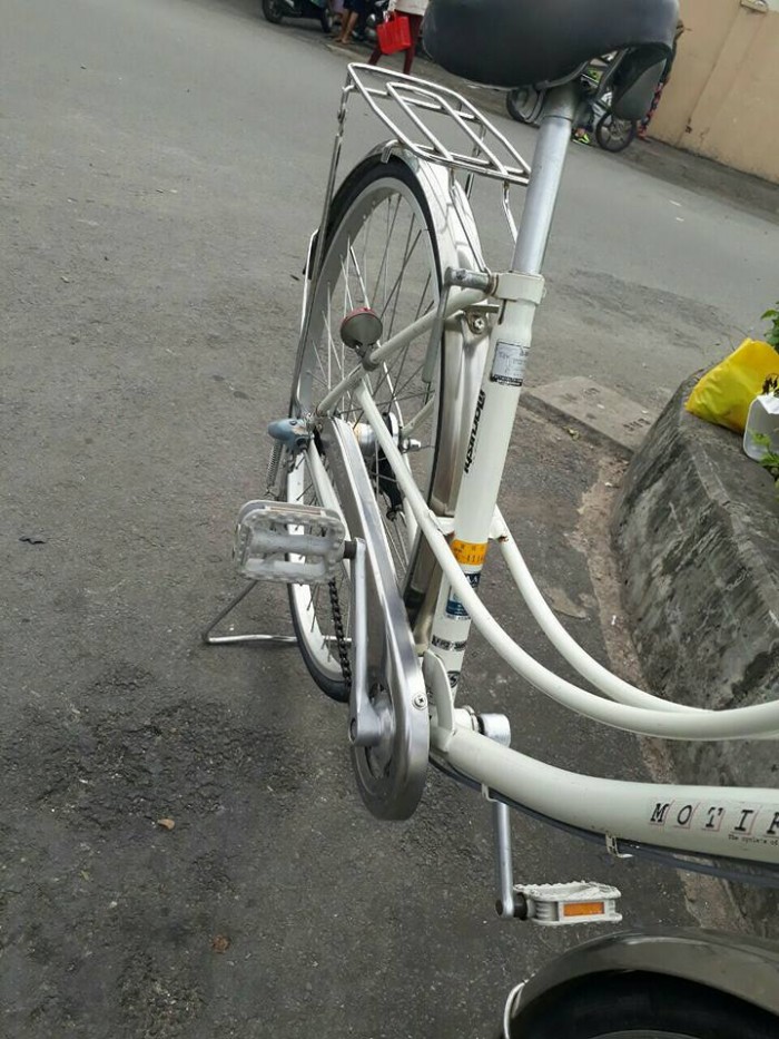 Xe đạp mini Nhật màu trắng