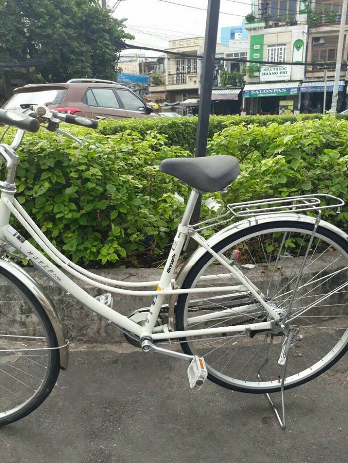Xe đạp mini Nhật màu trắng
