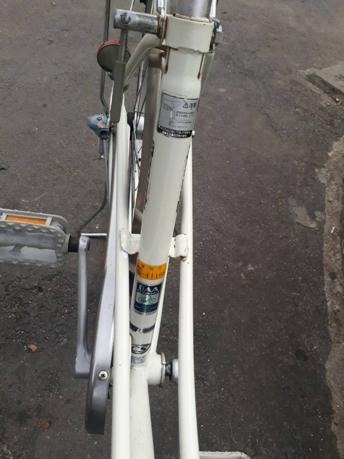 Xe đạp mini Nhật màu trắng