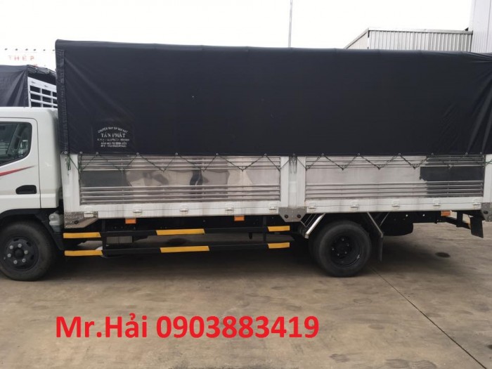 Xe tải FUSO Canter tải trọng 4.5t thùng mui bạt