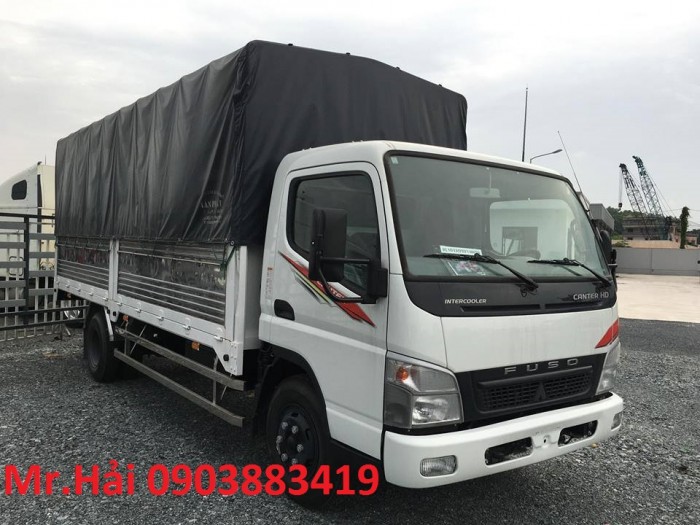 Xe tải FUSO Canter tải trọng 4.5t thùng mui bạt