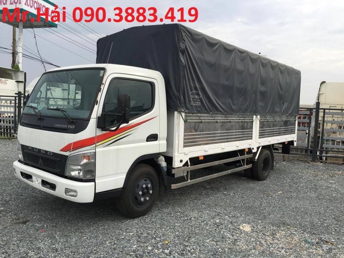 Xe tải FUSO Canter tải trọng 4.5t thùng mui bạt