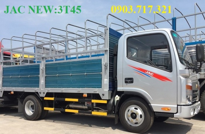 Xe tải Jac 3t45 đầu vuông máy cn Isuzu thùng 4.3m giá trả góp tốt nhất, giao xe ngay