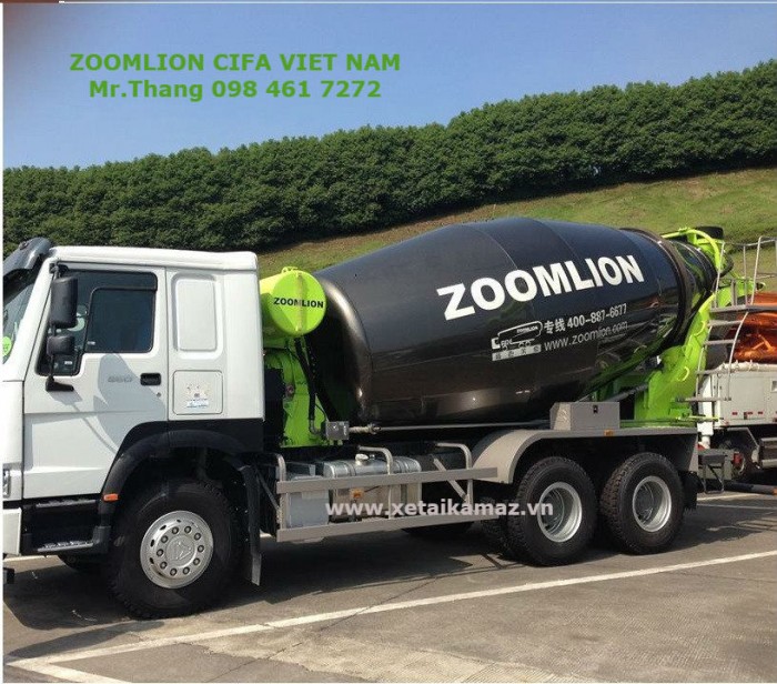 Xe Bồn Trộn Bê Tông Xi Măng Zoomlion -