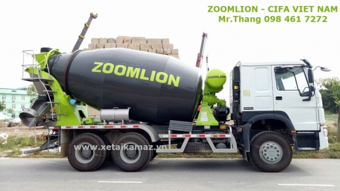 Xe Bồn Trộn Bê Tông Xi Măng Zoomlion -