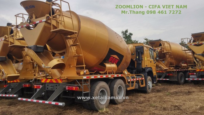 Xe Bồn Trộn Bê Tông Xi Măng Zoomlion -