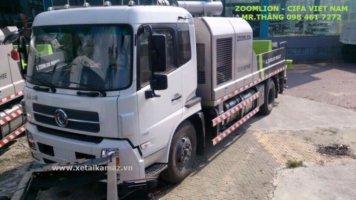 Xe Bơm Tự Hành Zoomlion-Cifa 100 M3/H, áp 18 MPA