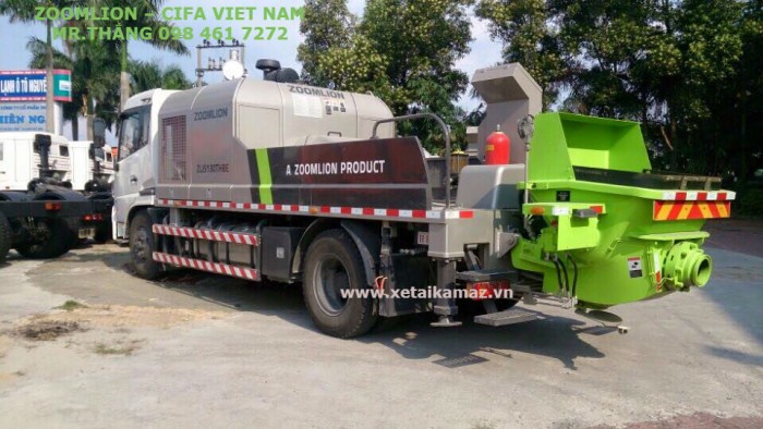Xe Bơm Tự Hành Zoomlion-Cifa 100 M3/H, áp 18 MPA