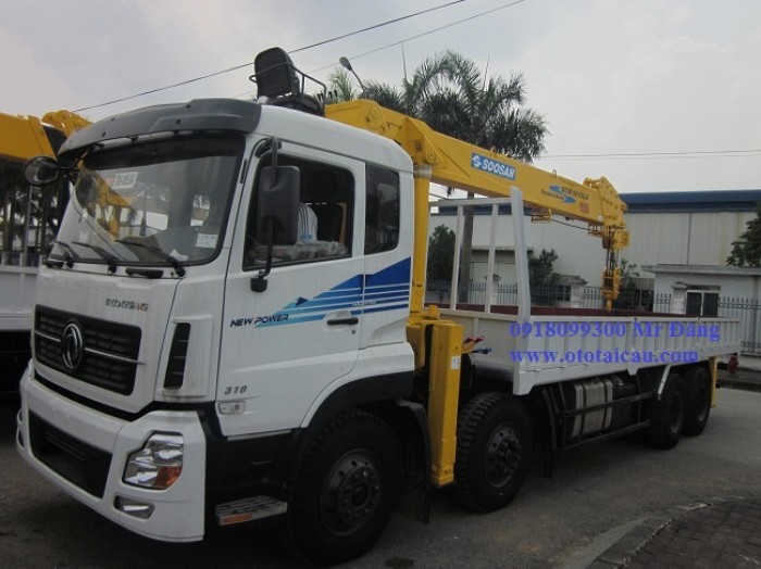 Dongfeng Truonggiang Dfm Eq10Te8x4 Gắn Cẩu Soosan 10 Tấn Scs1015Ls