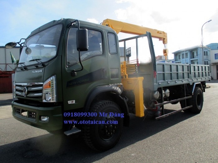 Bán Xe Tải 9 Tấn 2 Cầu Gắn Cẩu 5 Tấn - Dongfeng Trường Giang - Soosan Scs513