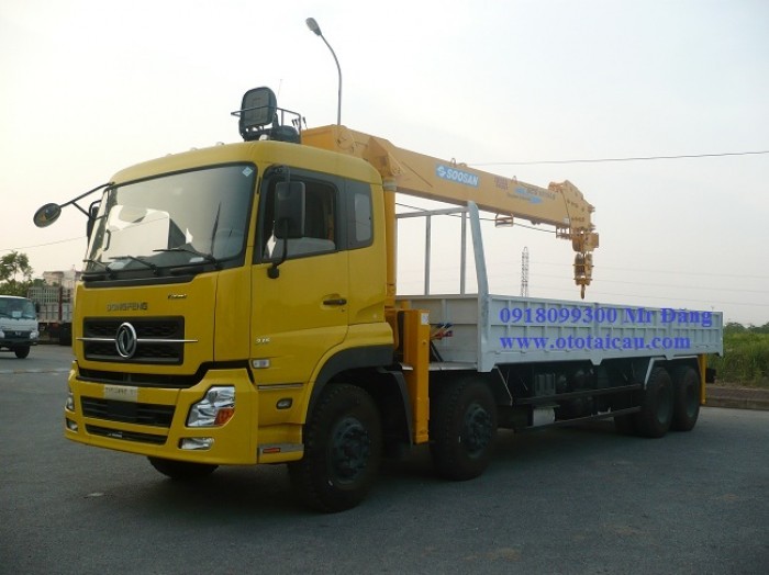 Xe Tải 10 Tấn Dongfeng Hoanghuy 8x4 Gắn Cẩu Soosan Scs1015ls