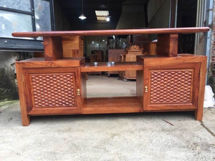 Tủ tivi gỗ hương 1,6m-TTV31