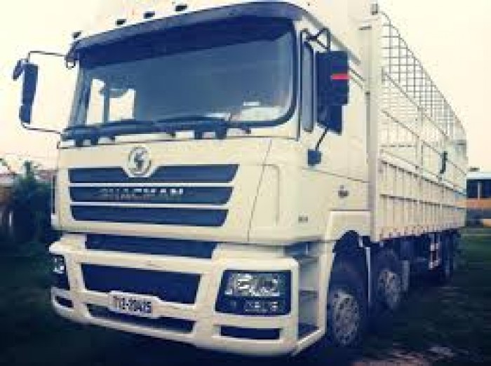 Xe tải thùng 4 chân shacman màu xanh , đỏ , trắng