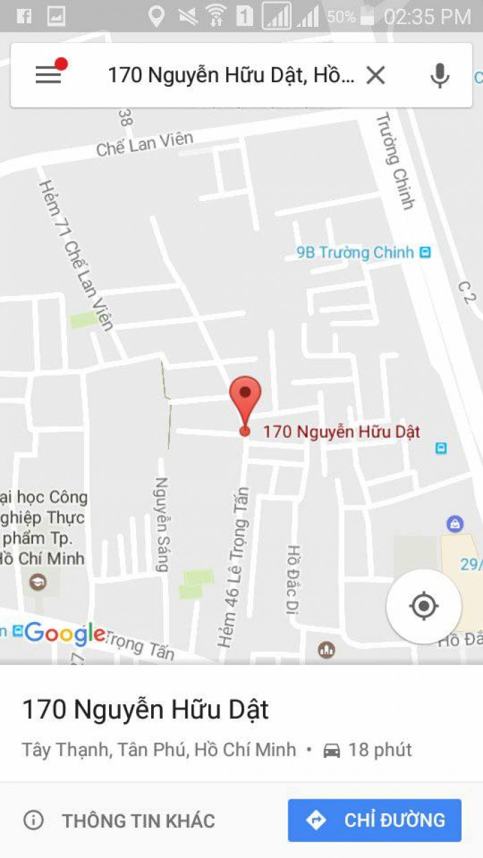 Bán nhà: Đường Trường Chinh, P.Tây Thạnh, Q.Tân Phú