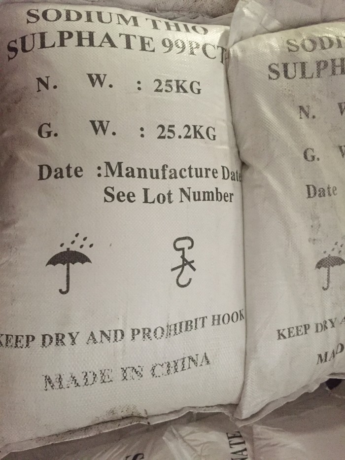 Káº¿t quáº£ hÃ¬nh áº£nh cho SODIUM THIOSULPHATE NA2S2O3 - NATRI THIOSULPHATE