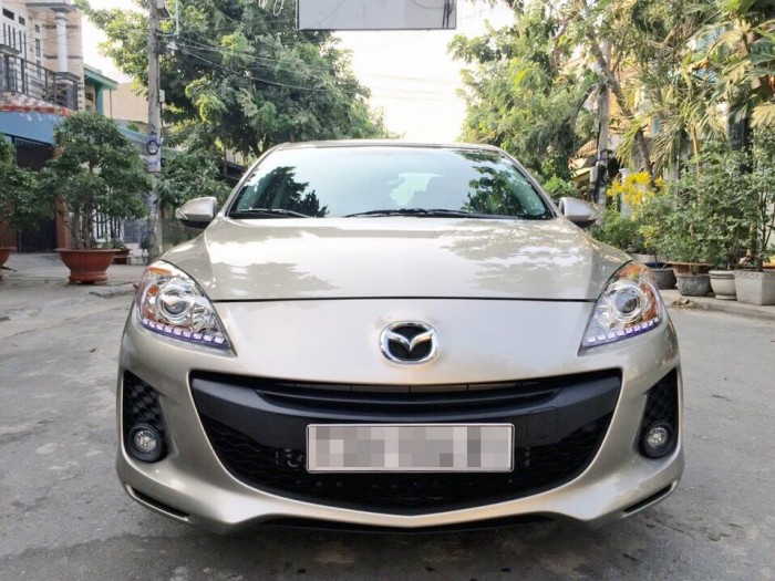 Bán nhanh Mazda 3S 2014 at màu vàng kim