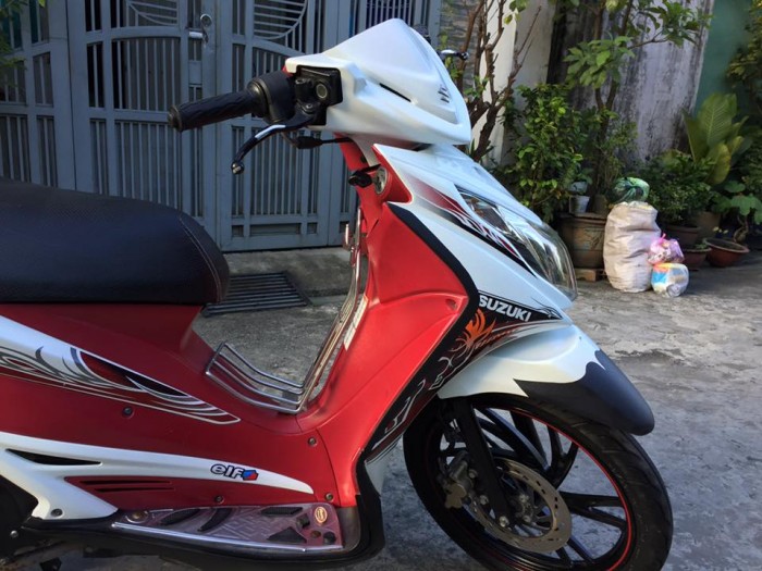 Suzuki Hayate SS Fi phun xăng,màu trắng đỏ, BSTP