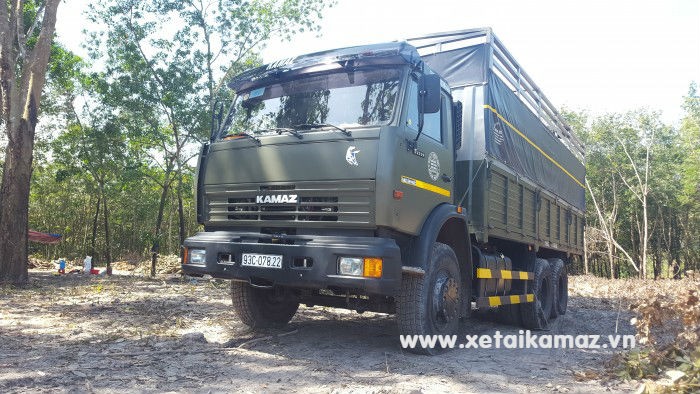 Xe tải thùng KAMAZ 53229 LONG 1 (6x4), thùng dài 6M3
