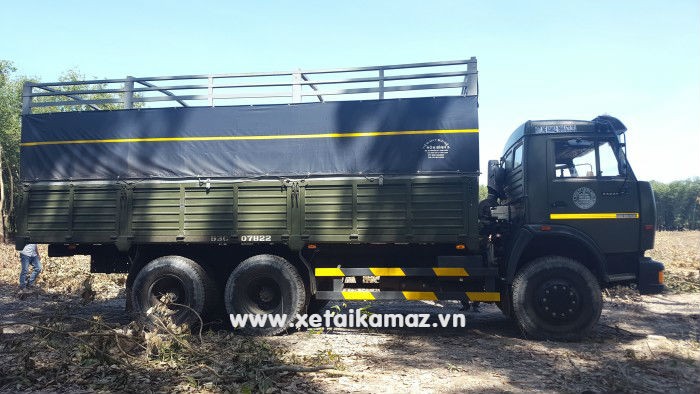 Xe tải thùng KAMAZ 53229 LONG 1 (6x4), thùng dài 6M3
