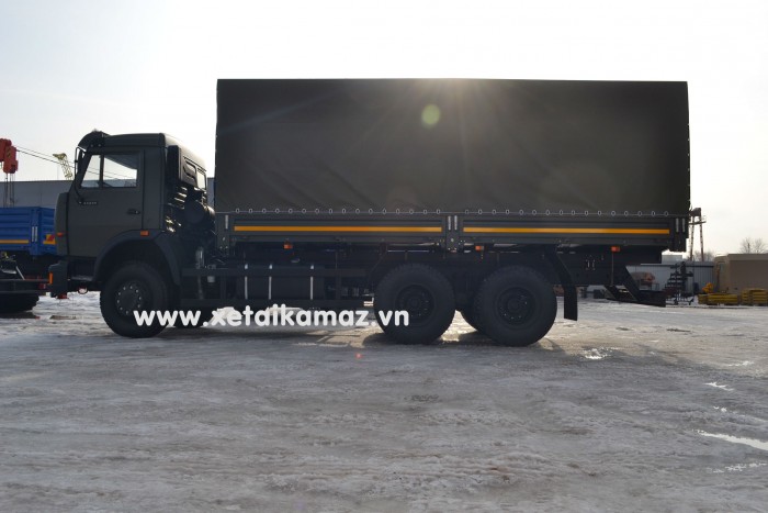 Xe tải thùng KAMAZ 53229 LONG 1 (6x4), thùng dài 6M3