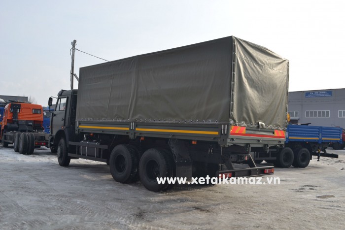 Xe tải thùng KAMAZ 53229 LONG 1 (6x4), thùng dài 6M3