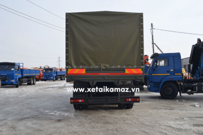 Xe tải thùng KAMAZ 53229 LONG 1 (6x4), thùng dài 6M3