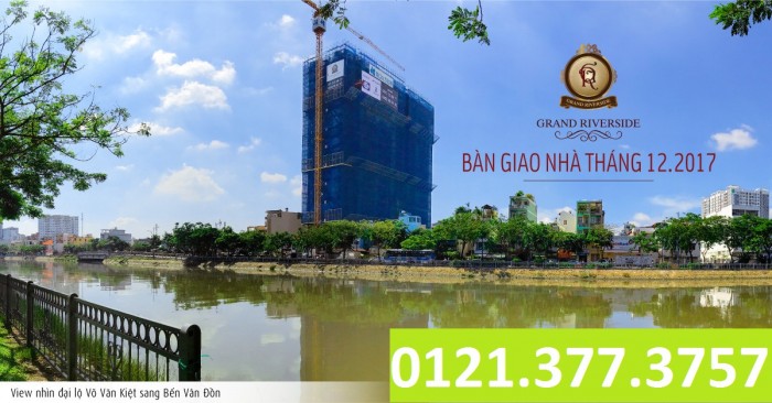 Bán căn 3PN, view sông dự án Grand Riverside, MT Bến Vân Đồn Q4 , DT 105m2