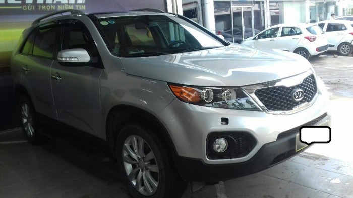 Bán Kia Sorento 4WD 2.4AT  màu bạc máy xăng 2012 xe đẹp