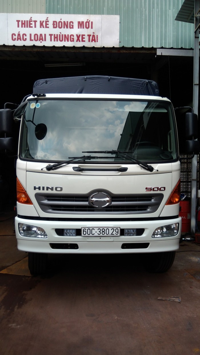Hino Fl Thùng Ngắn 16 Tấn – Thùng Mui Bạt 7M6 ( Ảnh Thật Từ Xưởng )