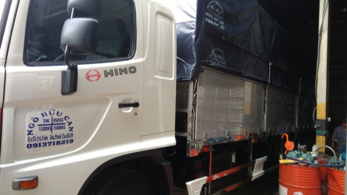 Hino Fl Thùng Ngắn 16 Tấn – Thùng Mui Bạt 7M6 ( Ảnh Thật Từ Xưởng )