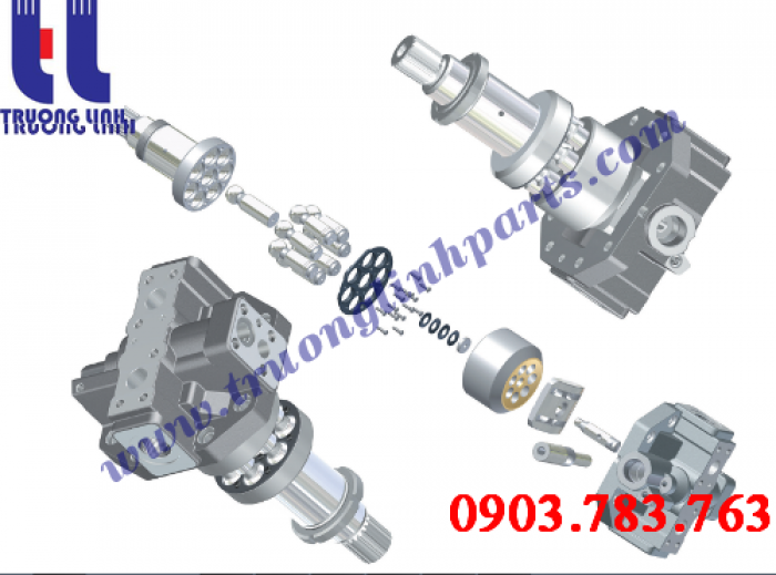 Phụ kiện ruột bơm thủy lực A6VM Serie Rexroth-Uchida
